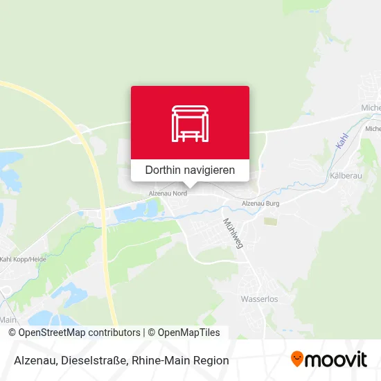 Alzenau, Dieselstraße Karte