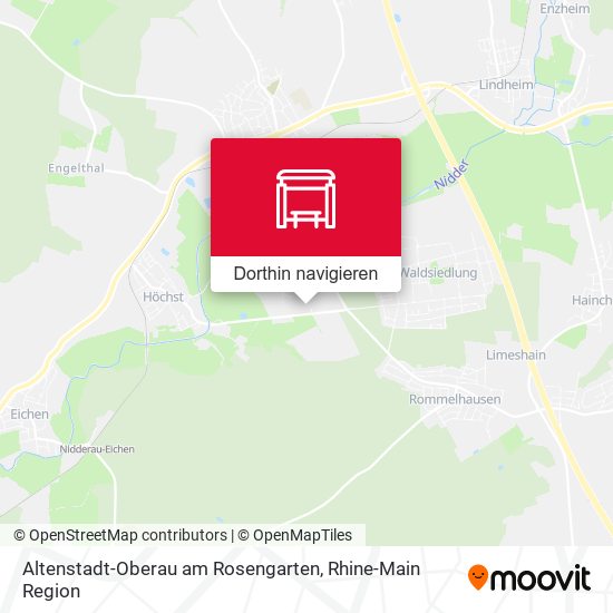 Altenstadt-Oberau am Rosengarten Karte