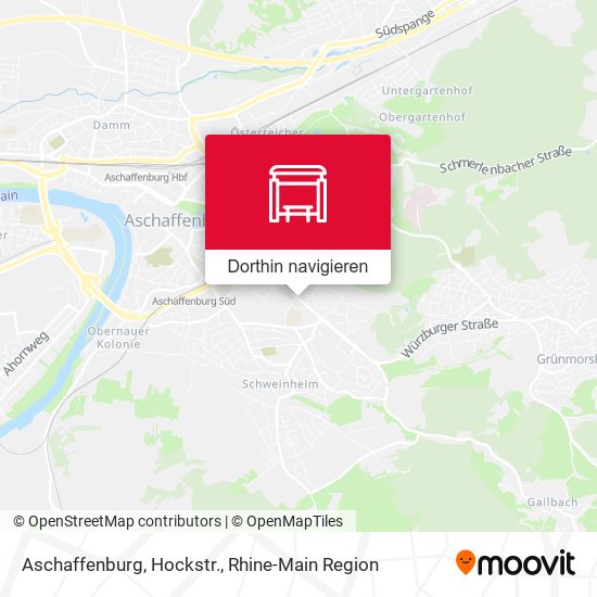 Aschaffenburg, Hockstr. Karte