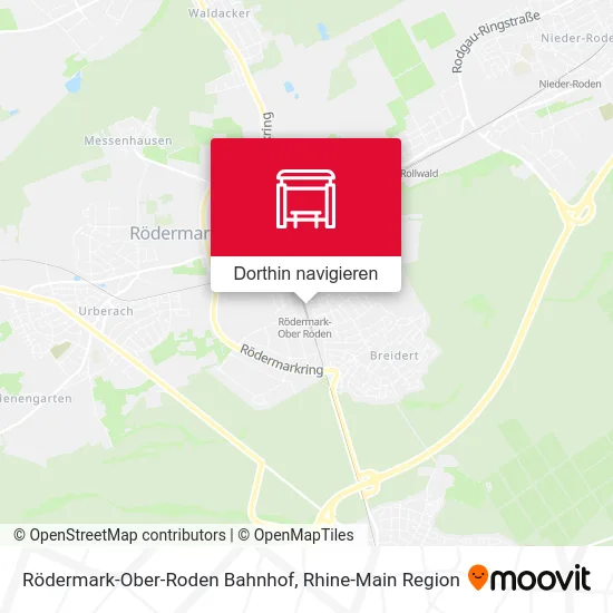 Rödermark-Ober-Roden Bahnhof Karte