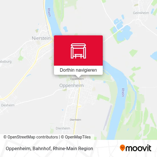 Oppenheim, Bahnhof Karte