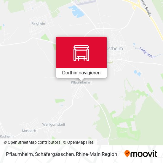 Pflaumheim, Schäfergässchen Karte