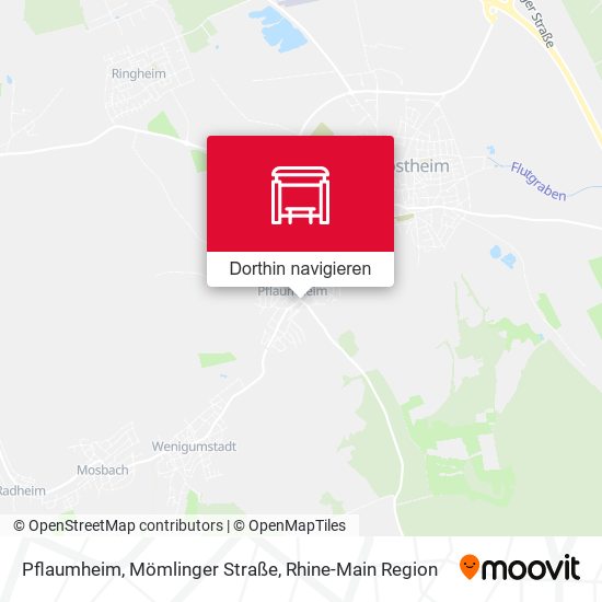 Pflaumheim, Mömlinger Straße Karte