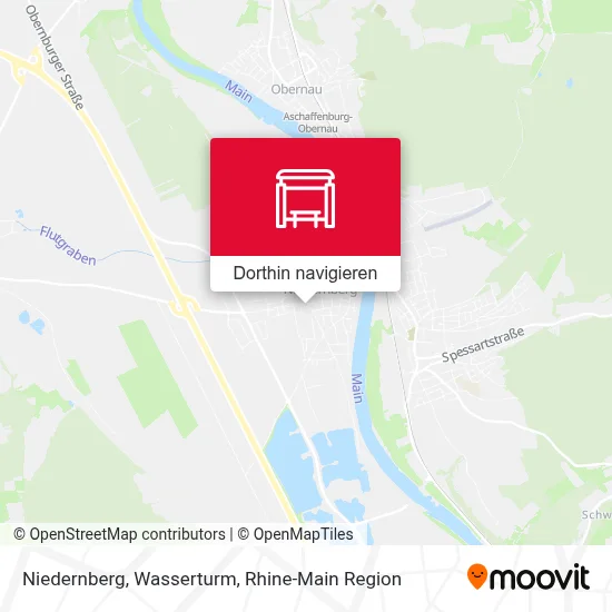 Niedernberg, Wasserturm Karte