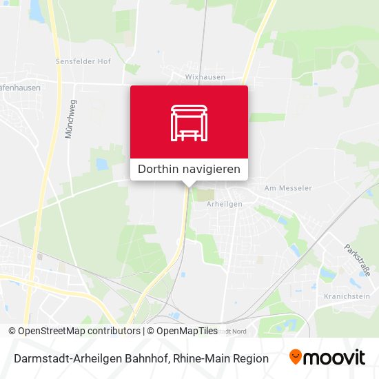 Darmstadt-Arheilgen Bahnhof Karte