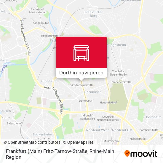 Frankfurt (Main) Fritz-Tarnow-Straße Karte