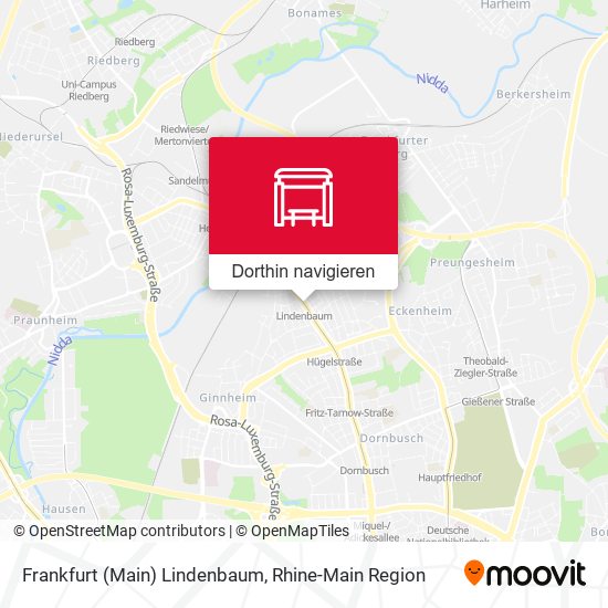 Frankfurt (Main) Lindenbaum Karte