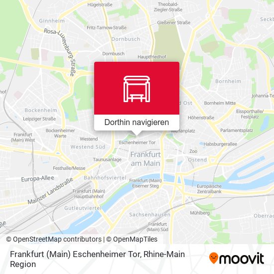 Frankfurt (Main) Eschenheimer Tor Karte