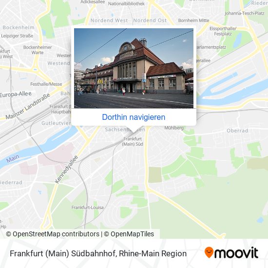 Frankfurt (Main) Südbahnhof Karte