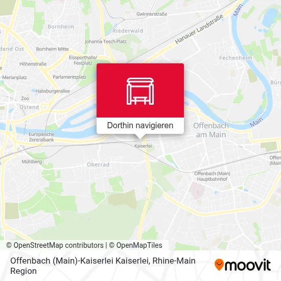Offenbach (Main)-Kaiserlei Kaiserlei Karte