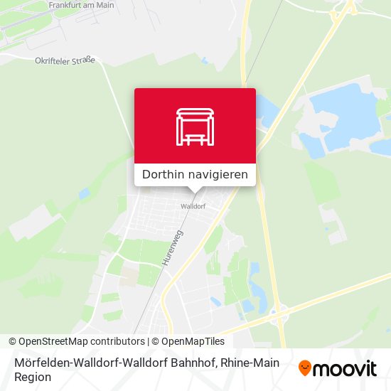 Mörfelden-Walldorf-Walldorf Bahnhof Karte