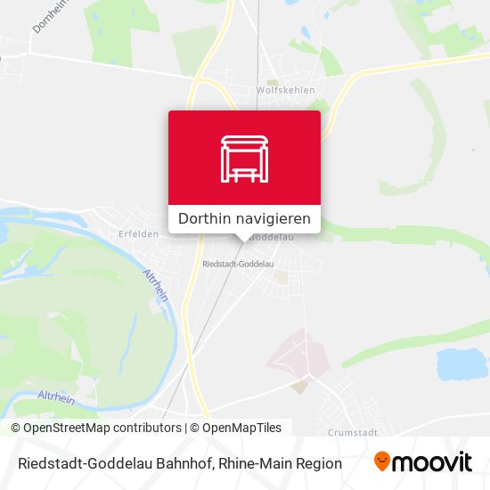 Riedstadt-Goddelau Bahnhof Karte