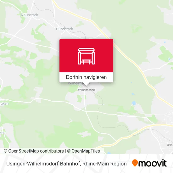 Usingen-Wilhelmsdorf Bahnhof Karte