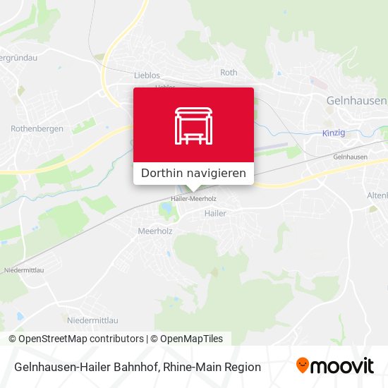 Gelnhausen-Hailer Bahnhof Karte