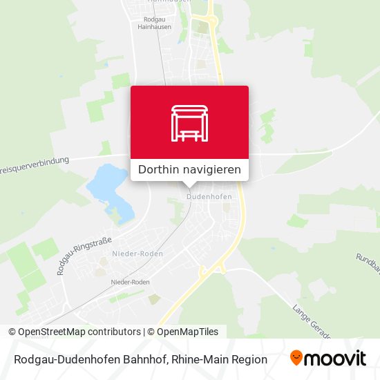 Rodgau-Dudenhofen Bahnhof Karte