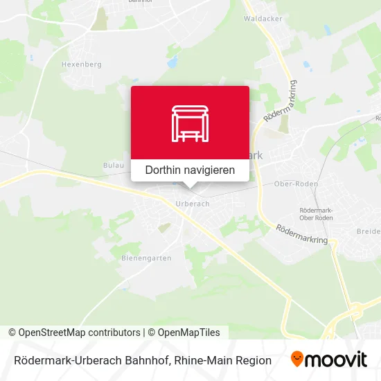 Rödermark-Urberach Bahnhof Karte
