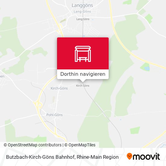Butzbach-Kirch-Göns Bahnhof Karte