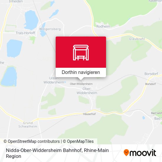 Nidda-Ober-Widdersheim Bahnhof Karte