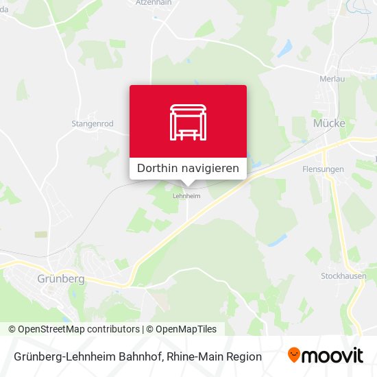 Grünberg-Lehnheim Bahnhof Karte