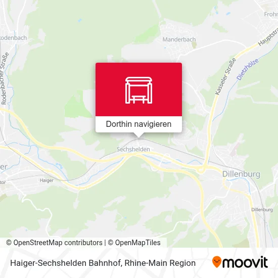 Haiger-Sechshelden Bahnhof Karte