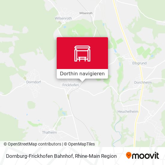 Dornburg-Frickhofen Bahnhof Karte