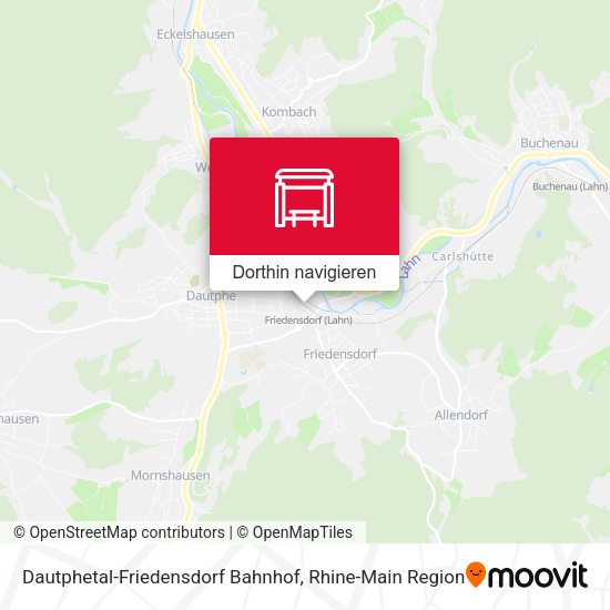 Dautphetal-Friedensdorf Bahnhof Karte