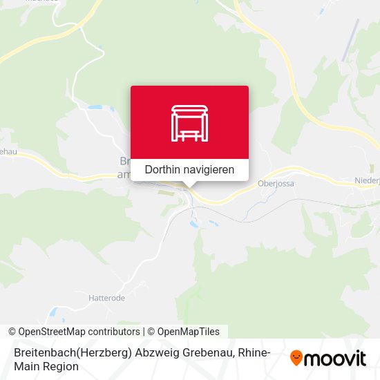 Breitenbach(Herzberg) Abzweig Grebenau Karte