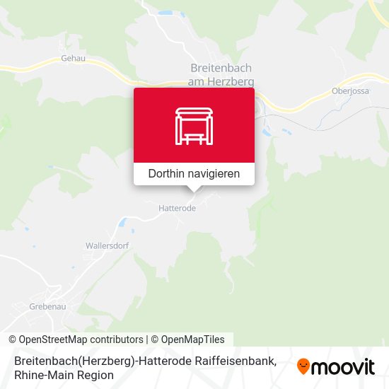 Breitenbach(Herzberg)-Hatterode Raiffeisenbank Karte