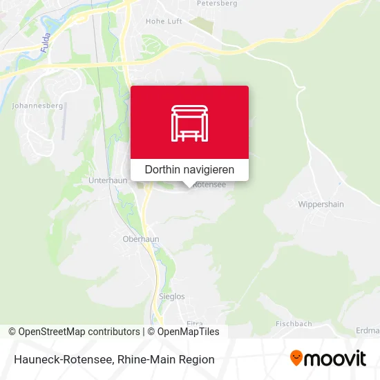 Hauneck-Rotensee Karte