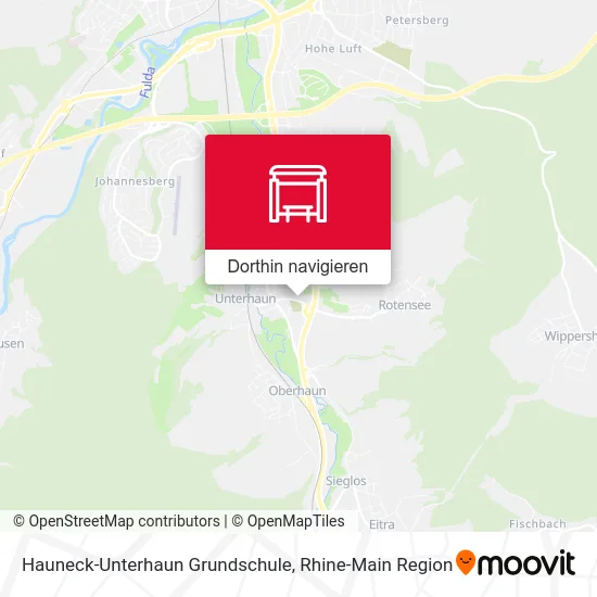 Hauneck-Unterhaun Grundschule Karte