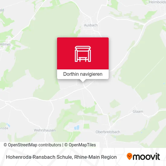 Hohenroda-Ransbach Schule Karte