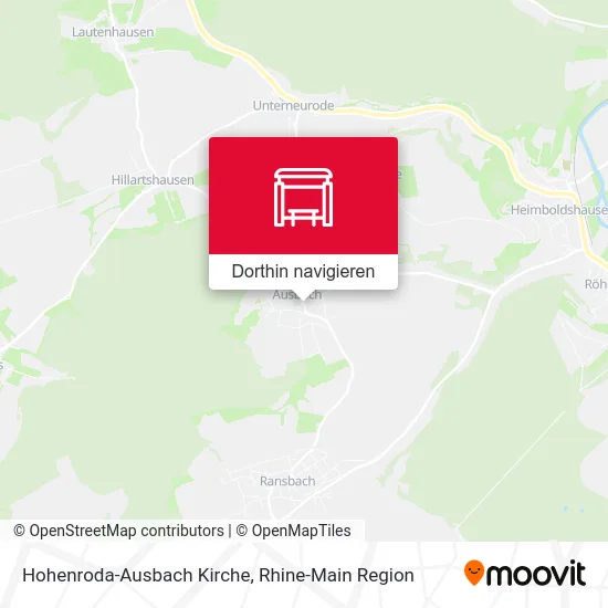 Hohenroda-Ausbach Kirche Karte