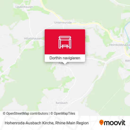 Hohenroda-Ausbach Kirche Karte