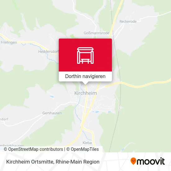 Kirchheim Ortsmitte Karte