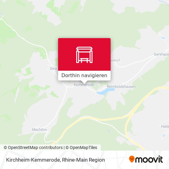 Kirchheim-Kemmerode Karte