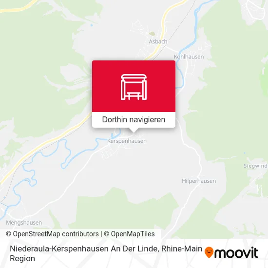 Niederaula-Kerspenhausen An Der Linde Karte