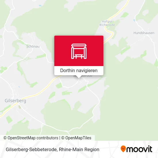 Gilserberg-Sebbeterode Karte