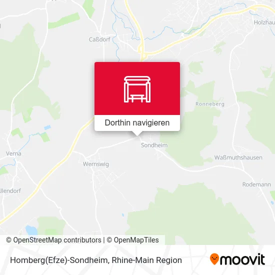 Homberg(Efze)-Sondheim Karte