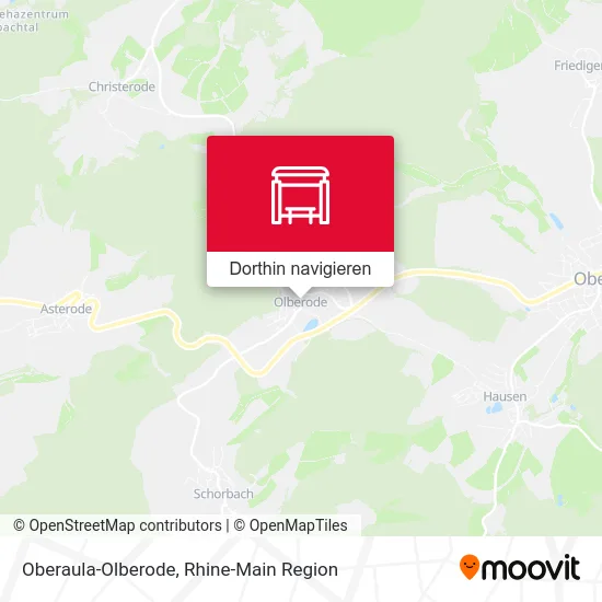 Oberaula-Olberode Karte