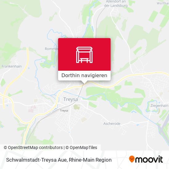 Schwalmstadt-Treysa Aue Karte