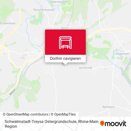 Schwalmstadt-Treysa Ostergrundschule Karte