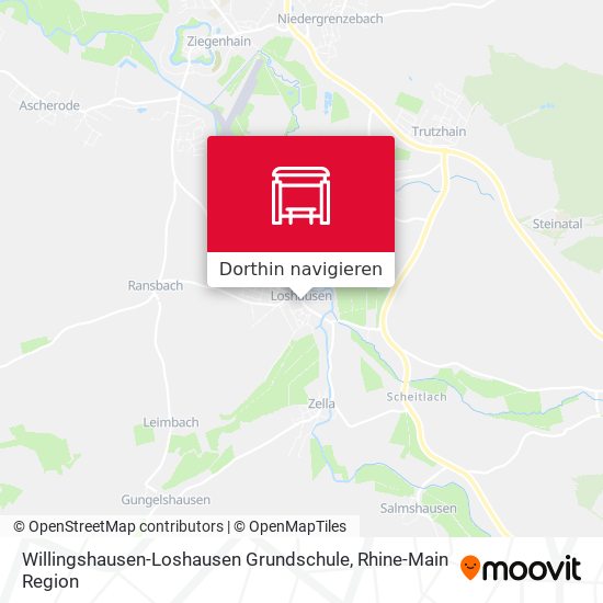 Willingshausen-Loshausen Grundschule Karte
