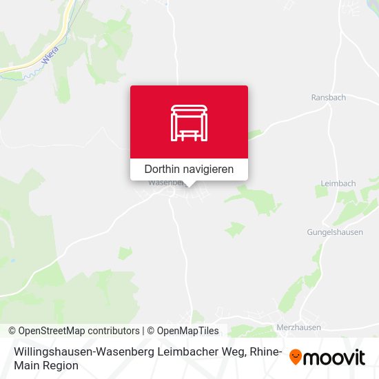 Willingshausen-Wasenberg Leimbacher Weg Karte