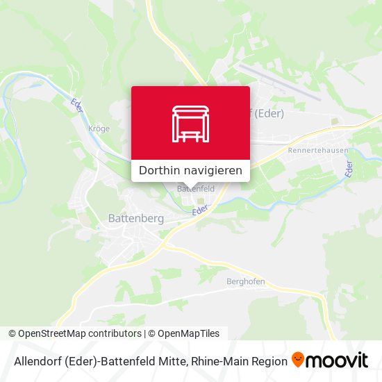 Allendorf (Eder)-Battenfeld Mitte Karte