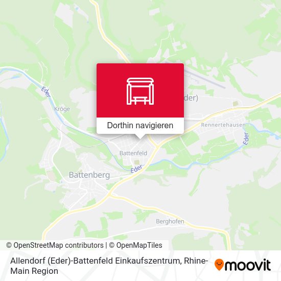 Allendorf (Eder)-Battenfeld Einkaufszentrum Karte