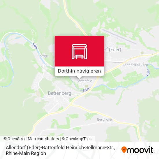 Allendorf (Eder)-Battenfeld Heinrich-Sellmann-Str. Karte