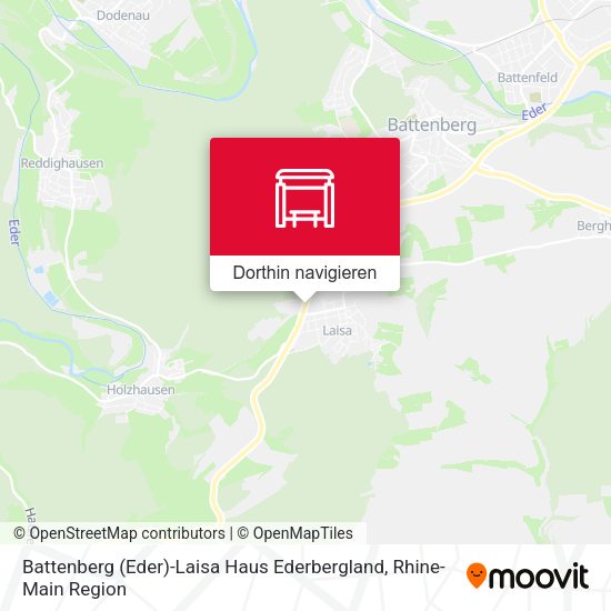 Battenberg (Eder)-Laisa Haus Ederbergland Karte