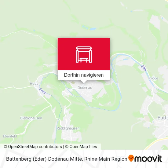 Battenberg (Eder)-Dodenau Mitte Karte