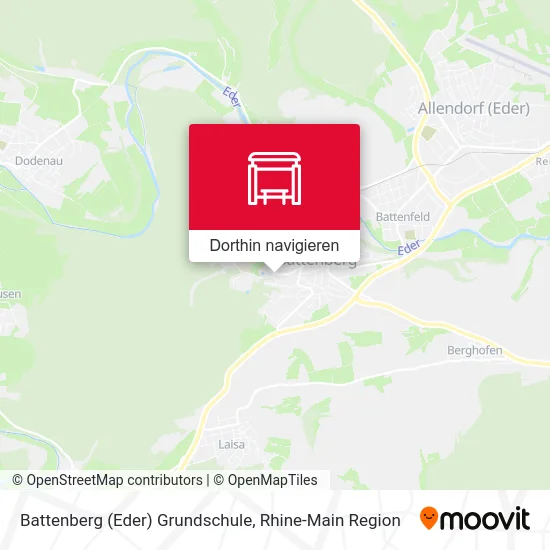 Battenberg (Eder) Grundschule Karte