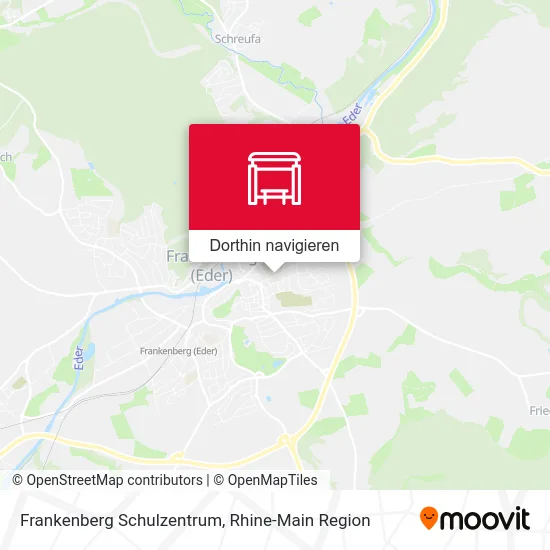 Frankenberg Schulzentrum Karte